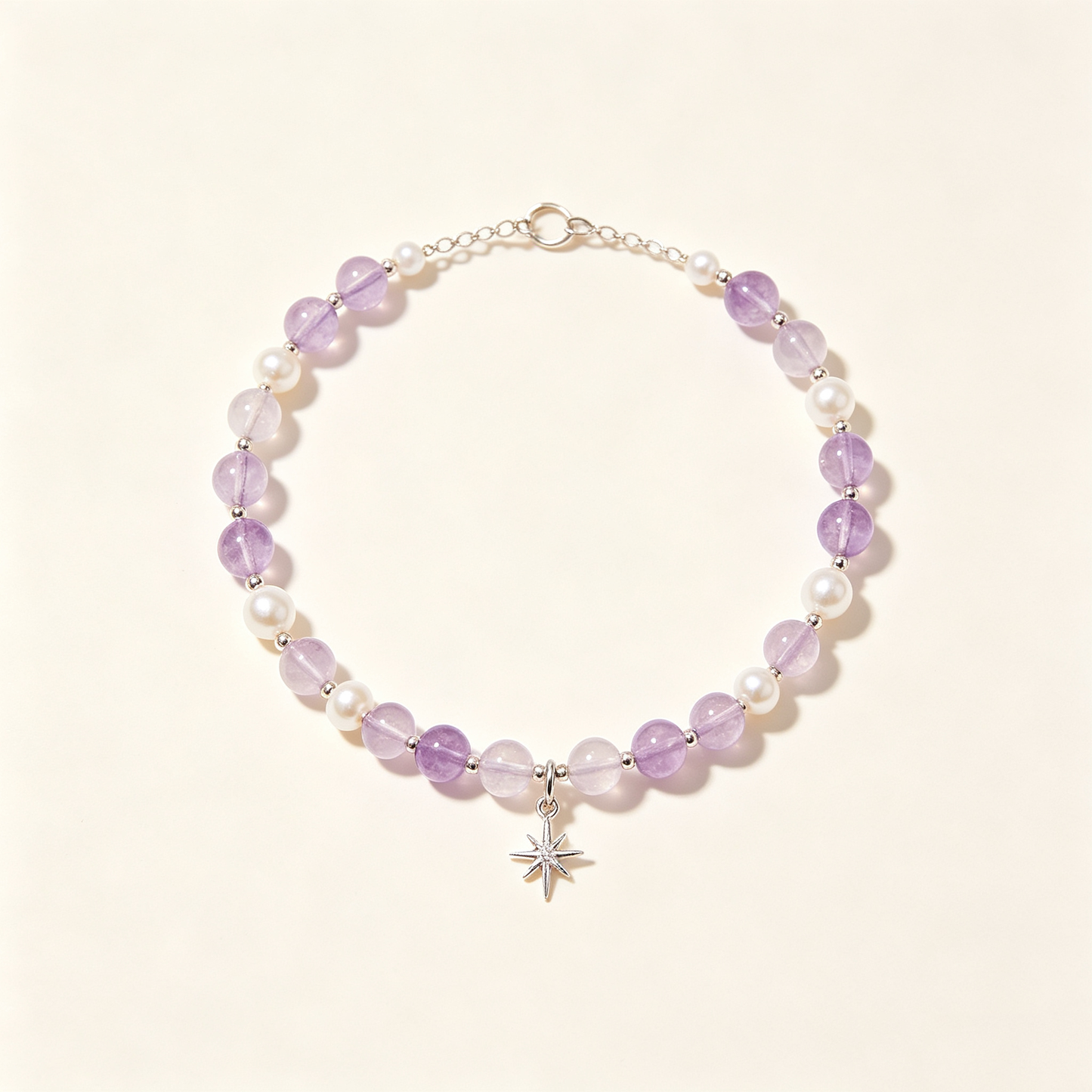 Amethyst North Star Pearl Bracelet