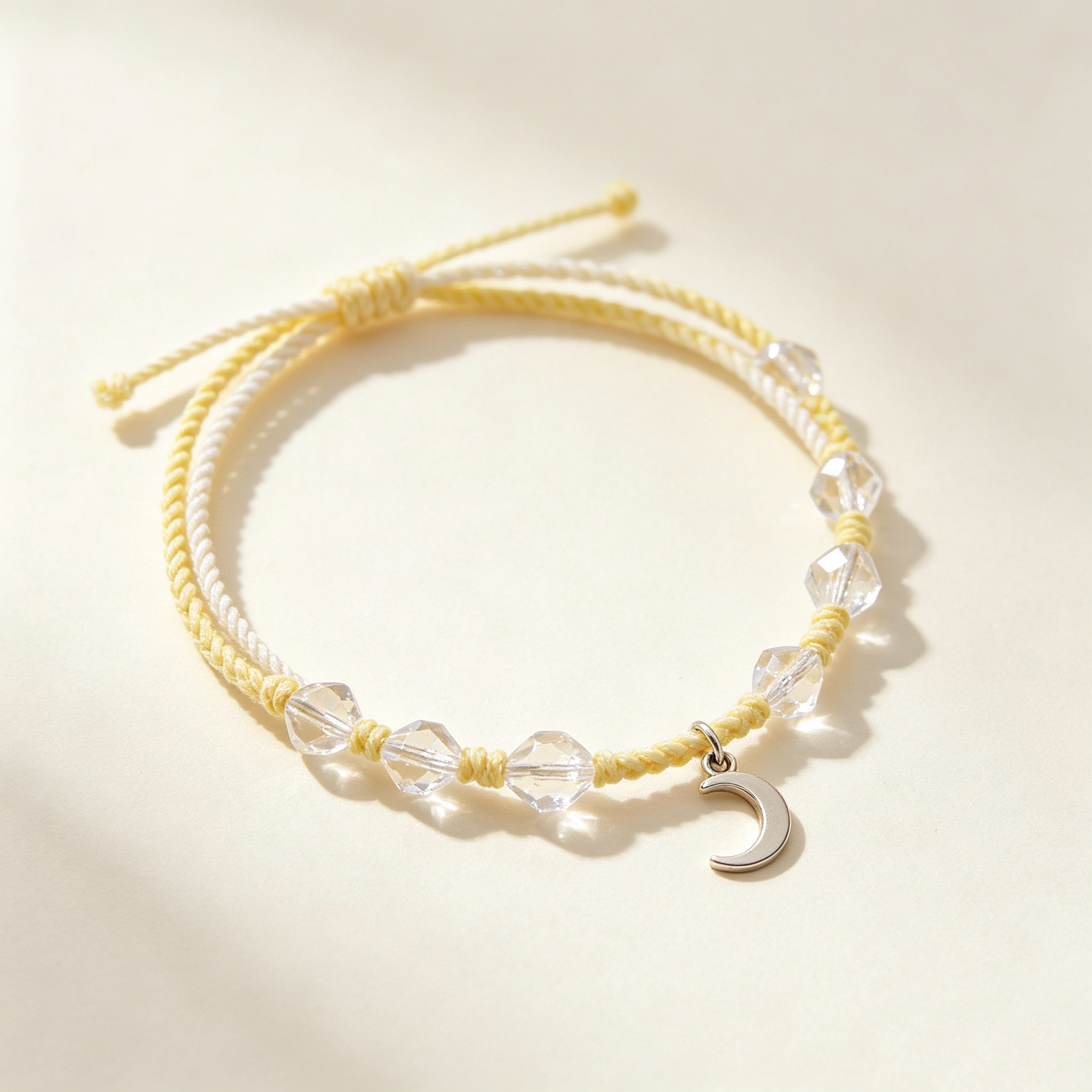 Moon Yellow Woven Bracelet