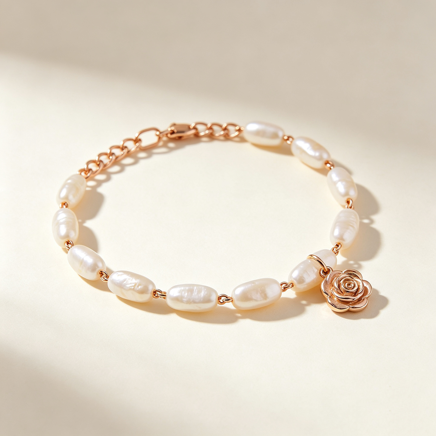 Rose Pearl Bracelet